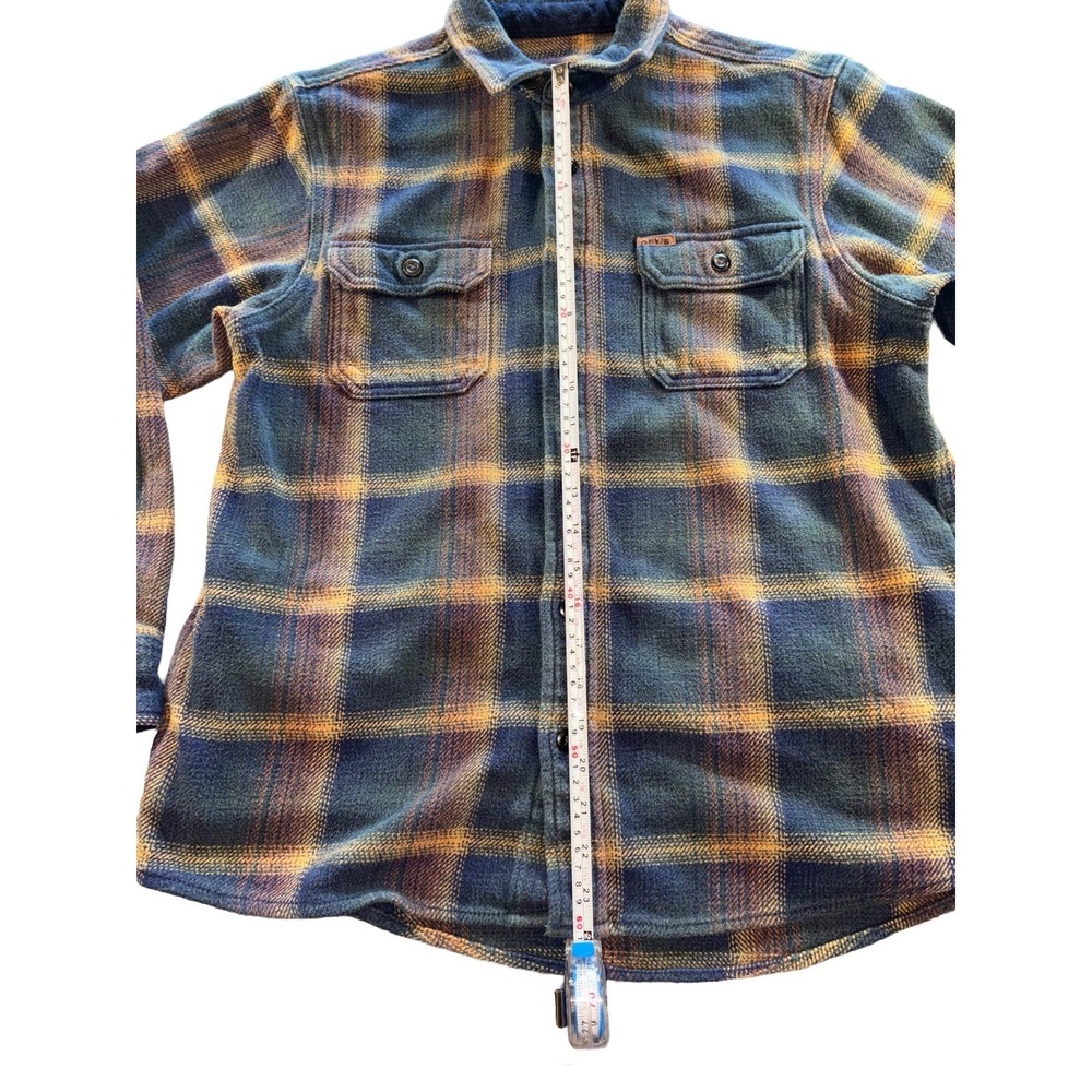 Orvis Heavy Flannel Men's Medium Plaid Shacket Pockets Shirt Jacket - Picture 12 of 12